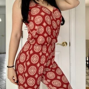 Forever 21 Red comfy jumpsuit